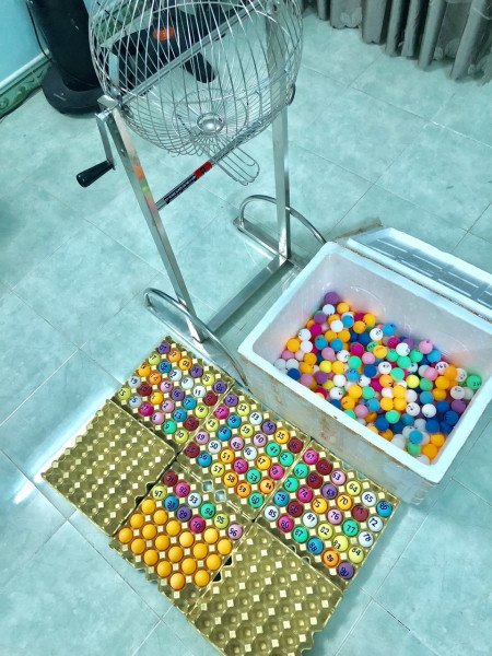 Lồng cầu xổ số - Trụ Inox